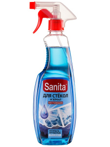Спрей SANITA для стекол и зеркал Горная свежесть 500 мл