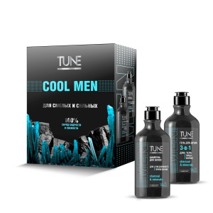Набор подарочный TUNE Cool Men Гель для душа TUNE Men, 290 мл + Шампунь для волос TUNE Men, 290 мл Набор подарочный TUNE Cool Men Гель для душа TUNE Men, 290 мл + Шампунь для волос TUNE Men, 290 мл