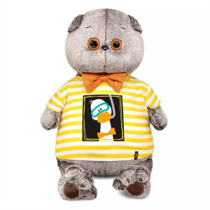 Кот Басик в футболке "Гусик в маске для плавания" 60 см Кот Басик в футболке "Гусик в маске для плавания" 60 см