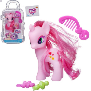 Игровой набор ABtoys Моя лошадка Пони розовая в чемоданчике с аксессуарамиСИМВОЛ ГОДА 2026 Игровой набор ABtoys Моя лошадка Пони розовая в чемоданчике с аксессуарамиСИМВОЛ ГОДА 2026