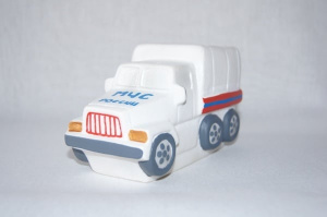 Машина МЧС 9 см, игрушка ПВХ