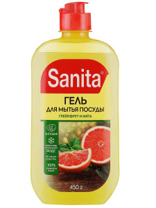 SANITA Гель для мытья Грейпфрут + мята 450 г