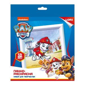 Набор для творчества LORI Панно-раскраска Щенячий патруль Маршалл 3D Art.