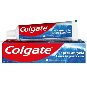 COLGATE Зубная паста СВЕЖЕЕ ДЫХАНИЕ Крепкие зубы 100мл