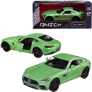 Машина металлическая RMZ City серия 1:32 Mercedes-Benz GT S AMG 2018, 2018 зеленый матовый цвет, двери открываются Машина металлическая RMZ City серия 1:32 Mercedes-Benz GT S AMG 2018, 2018 зеленый матовый цвет, двери открываются