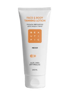 BEAUTIFIC Face&Body Tanning Lotion Лосьон-автозагар для тела 200 мл