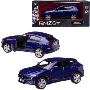 Машинка металлическая Uni-Fortune RMZ City серия 1:32 Maserati Levante GTS 2019, инерционная, цвет синий, двери открываются Машинка металлическая Uni-Fortune RMZ City серия 1:32 Maserati Levante GTS 2019, инерционная, цвет синий, двери открываются