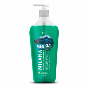 Grass Milana Men Гель для душа Могучий Килиманджаро с маслом лемонграсса 750мл