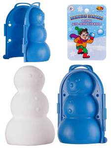 ABtoys Снежколеп Снеговик 3D синий 16х12х22 см