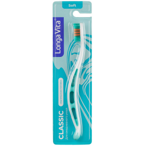 Зубная щетка Longa Vita Classic зеленая