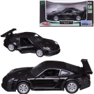 Машинка металлическая MSZ серия 1:43 Porsche 911 GT3 RSR, цвет чёрный, инерционный механизи, двери открываются.