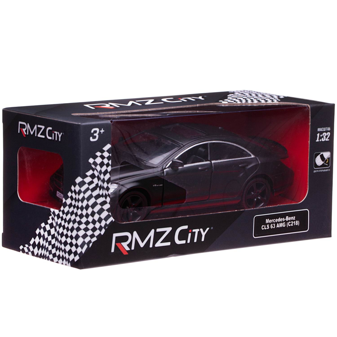 Машинка металлическая Uni-Fortune RMZ City серия 1:32 Mercedes Benz CLS 63  AMG, инерционная, черный матовый цвет, двери открываются | купить, цена,  отзывы