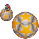 Футбольный мяч Junfa с желтыми звездами 22-23 см