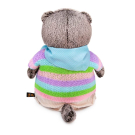 Мягкая игрушка BUDI BASA Кот Басик в полосатой кофте и штанах 22 см