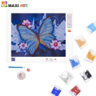 Набор для творчества Maxi Art Картина стразами на холсте Голубая Бабочка 24х34см