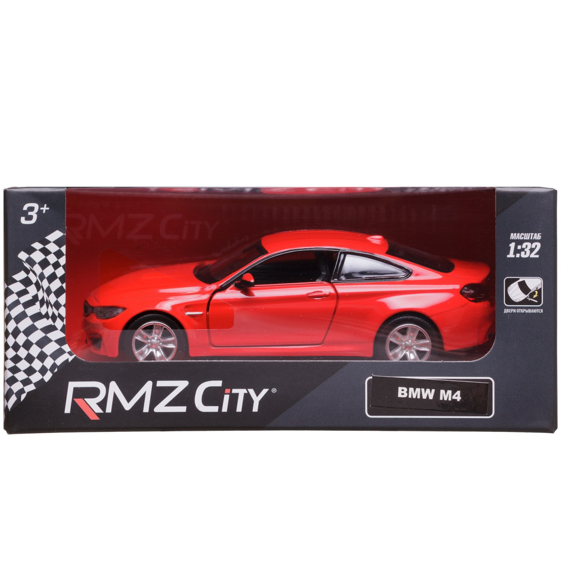 Машинка металлическая Uni-Fortune RMZ City серия 1:32 BMW M4 COUPE, цвет  красный, двери открываются | купить, цена, отзывы