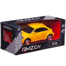 Машина металлическая RMZ City серия 1:32 Volkswagen New Beetle 2012, желтый матовый цвет, двери открываются