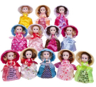Кукла-кекс в шляпке,12 видов в ассортименте, расчесочка в наборе, 12 шт в дисплее (цена за 1 шт)