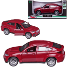 Машинка металлическая MSZ серия 1:43 BMW X6, цвет красный, инерционный механизм, двери открываются