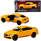 Машина металлическая RMZ City серия 1:32 Mercedes-Benz C63 S AMG Coupe 2019, цвет желтый матовый, двери открываются