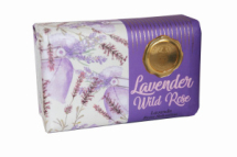 Мыло La Florentina GOLD SEAL Lavender & Wild Rose Лаванда и Дикая роза 275 г
