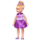 Кукла ABtoys Времена года 32 см в платье без рукавов с бледно-сиреневым верхом и темно-сиреневой юбкой