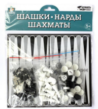 Настольная игра Десятое королевство Шашки-Нарды-Шахматы европодвес Настольная игра Десятое королевство Шашки-Нарды-Шахматы европодвес
