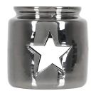 Аромалампа Банные Штучки Звезда, свеча в комплекте, серебряная, 7,5х7,5х7,5 см