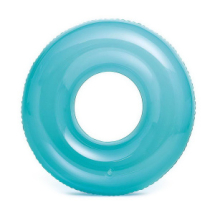 Круг надувной INTEX Transparent Tubes Прозрачный голубой от 8 лет 76 см