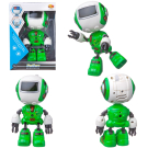 Робот ABtoys металлический, со звуковыми эффектами, зеленый