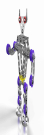 Конструктор металлический для уроков труда 3 в 1 (Робот Р1, Робот Р2, ЗПУ)