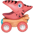 Игрушка заводная Junfa Нажми и поедет Динозаврик-машинка, 9х11х12,5 см