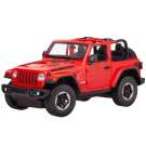 Машина р/у 1:14 JEEP Wrangler JL 2,4G, цвет красный, фары светятся, двери открываются в ручную, 30.2*14*13.4