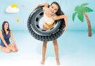 Круг надувной INTEX "Giant Tire Tube" (Гигантское колесо), от 9 лет, 91 см