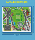 Игровой набор Junfa Полицейский участок с машинкой, вертолетом и ландшафтной картой