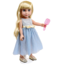Кукла Junfa Ardana Baby в серебристо-голубом длинном платье 45 см