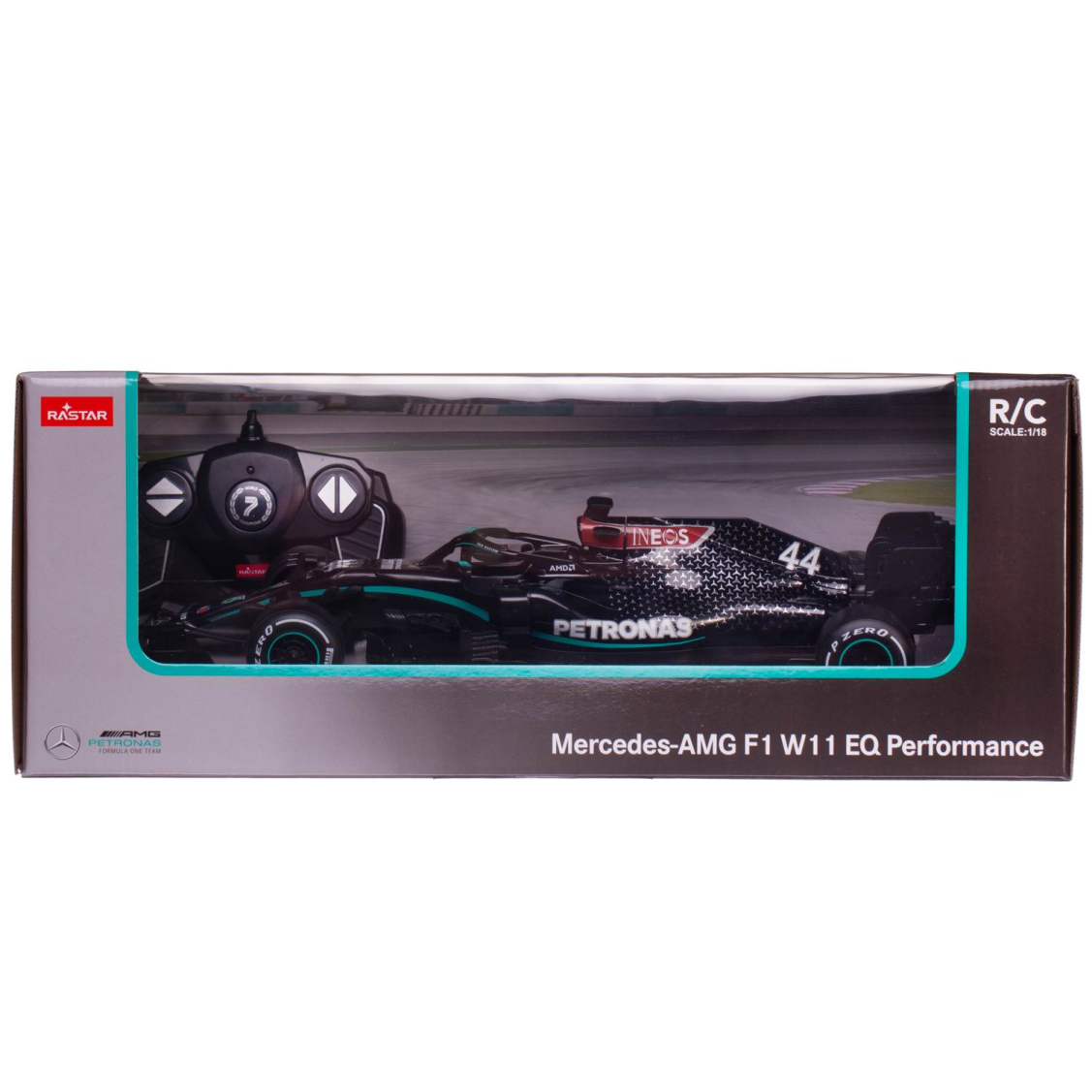 Машина р/у 1:18 Формула 1 Mercedes-AMG F1 W11 EQ Performance, 2,4G, цвет  черный, комплект стикеров., 31.7*11.8*6.1 | купить, цена, отзывы