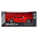 Машинка металлическая Uni-Fortune RMZ City серия 1:32 Porsche 918 Spyder, цвет красный, двери открываются