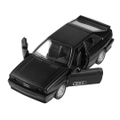 Машина металлическая RMZ City серия 1:32 Audi Quattro Coupe (1980-1991), черный матовый цвет, инерционный механизм, двери открываются