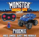 Машинка р/у разбивающийся внедорожник "Monster Smash Ups", Phoenix