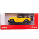 Машина металлическая 1:43 JEEP Wrangler Rubicon , цвет желтый