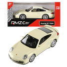 Машинка металлическая Uni-Fortune RMZ City 1:43 Porsche 911 Turbo, без механизмов, цвет белый