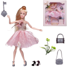 Кукла Junfa Atinil (Атинил) Мой розовый мир в платье с двухслойной юбкой, 28см, блондинка