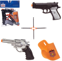 Игровой набор Abtoys Набор полицейский Важная работа (2 пистолета, кобура, 4 пули на присосках)