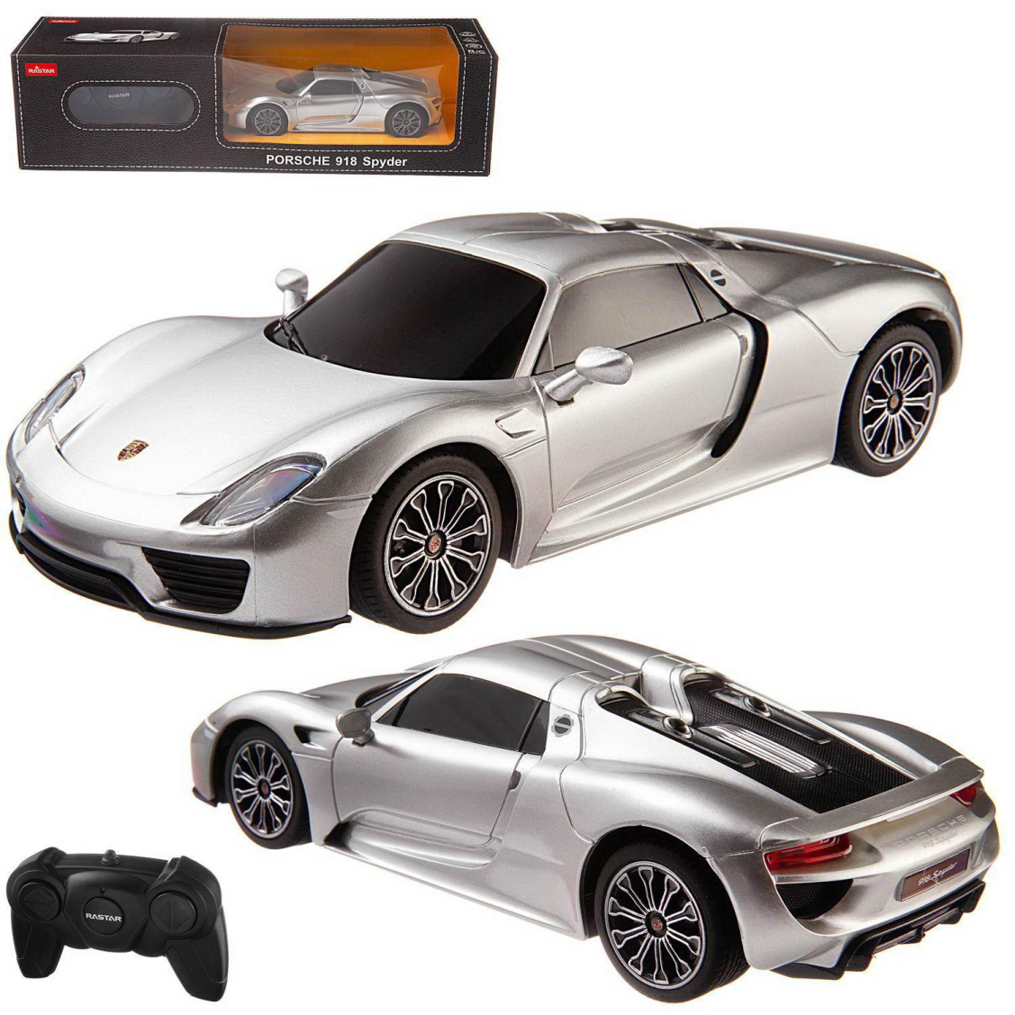 Машина р/у 1:24 PORSCHE 918 Spyder Цвет Серебряный 2.4G | купить, цена,  отзывы