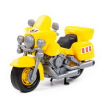 Мотоцикл ПОЛЕСЬЕ полицейский "Харлей" жёлтый, 27,5х12х19,5 см