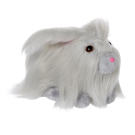 Мягкая игрушка Abtoys Домашние любимцы. Кролик ангорский серо-голубой, 25см.