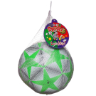 Футбольный мяч Junfa с зелеными звездами 22-23 см