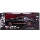 Машинка металлическая Uni-Fortune RMZ City серия 1:32 Chevrolet Camaro 1969, инерционная, серый матовый цвет, двери открываются