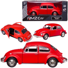 Машина металлическая RMZ City серия 1:32 Volkswagen Beetle 1967, красный матовый цвет, двери открываются